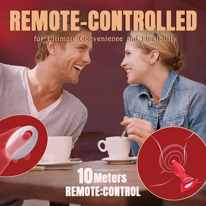 Rotating Luminous Rose Anal Vibrator