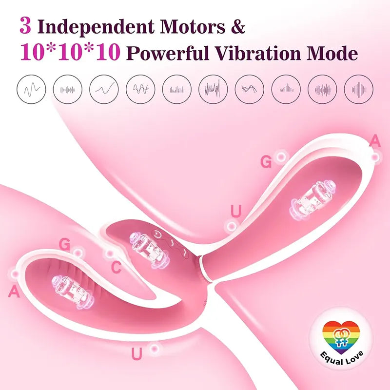 Couple's Dual Head Strap-on G-spot Vibrator
