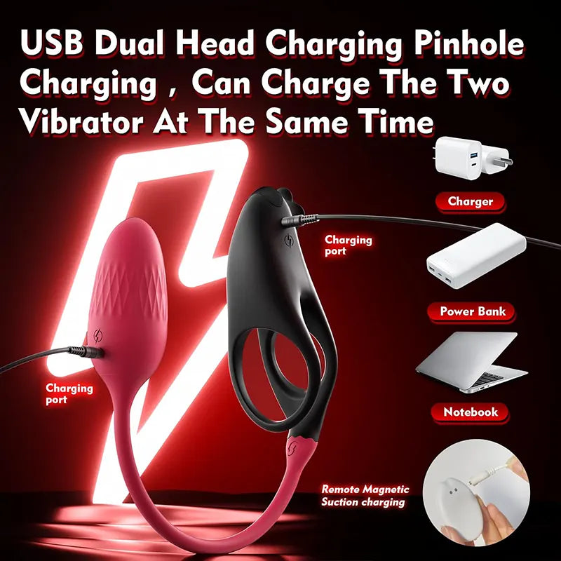 Multifunctional Couple Remote Control G-Spot Penis Ring