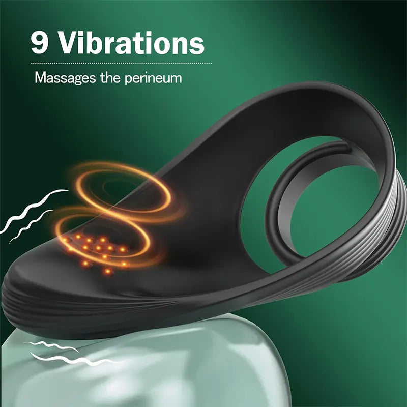 Double Ring Vibrating Cock Ring
