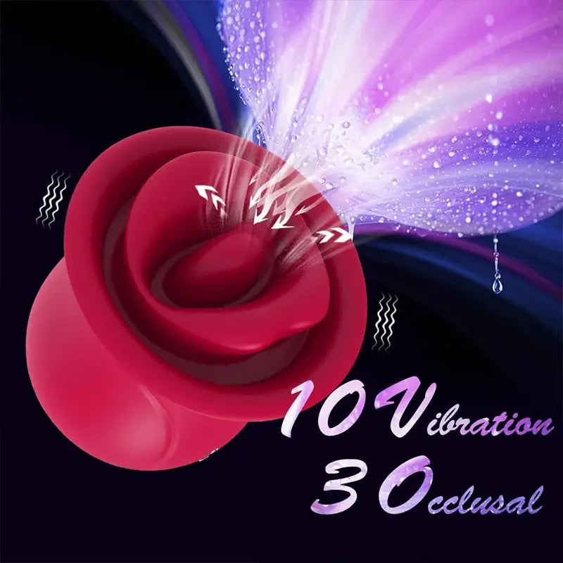 Clitoral Tongue Stimulation Rose Vibrator