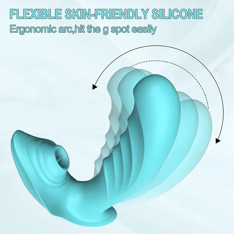 Wearable Female Tongue Licking G-Spot Vibrator