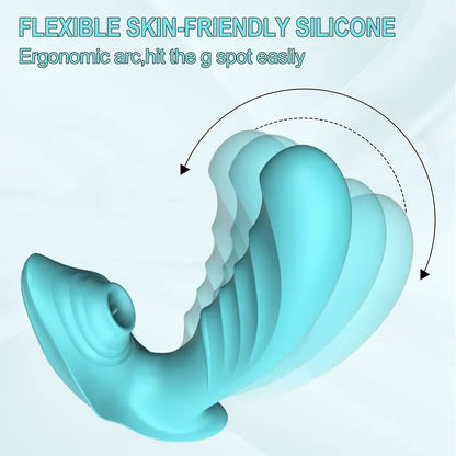 Wearable Female Tongue Licking G-Spot Vibrator