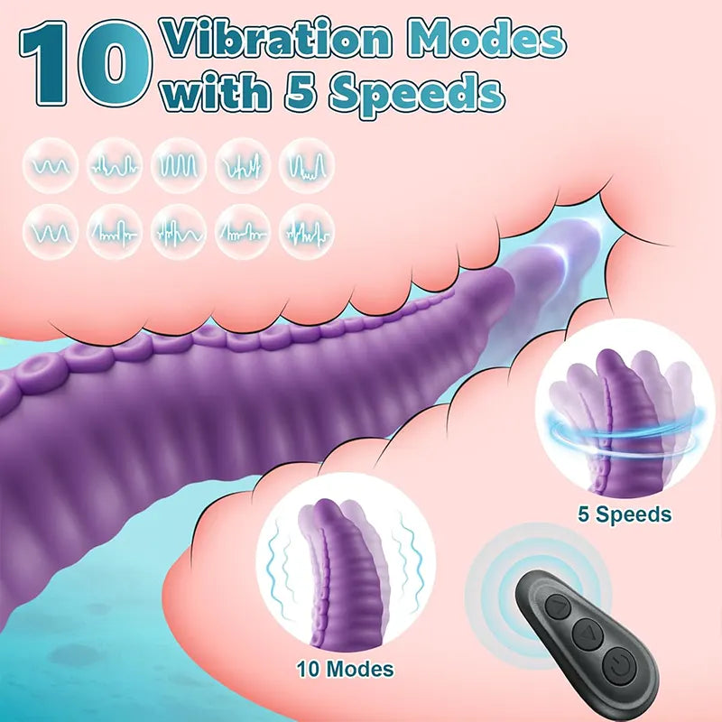 Remote Control Tentacle Sucker G-Spot Vibrator
