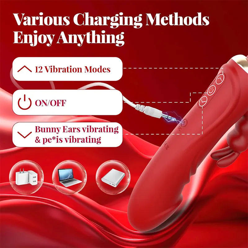 3-in-1 Dual Head G-Spot Clitoral Pleasure Vibrator