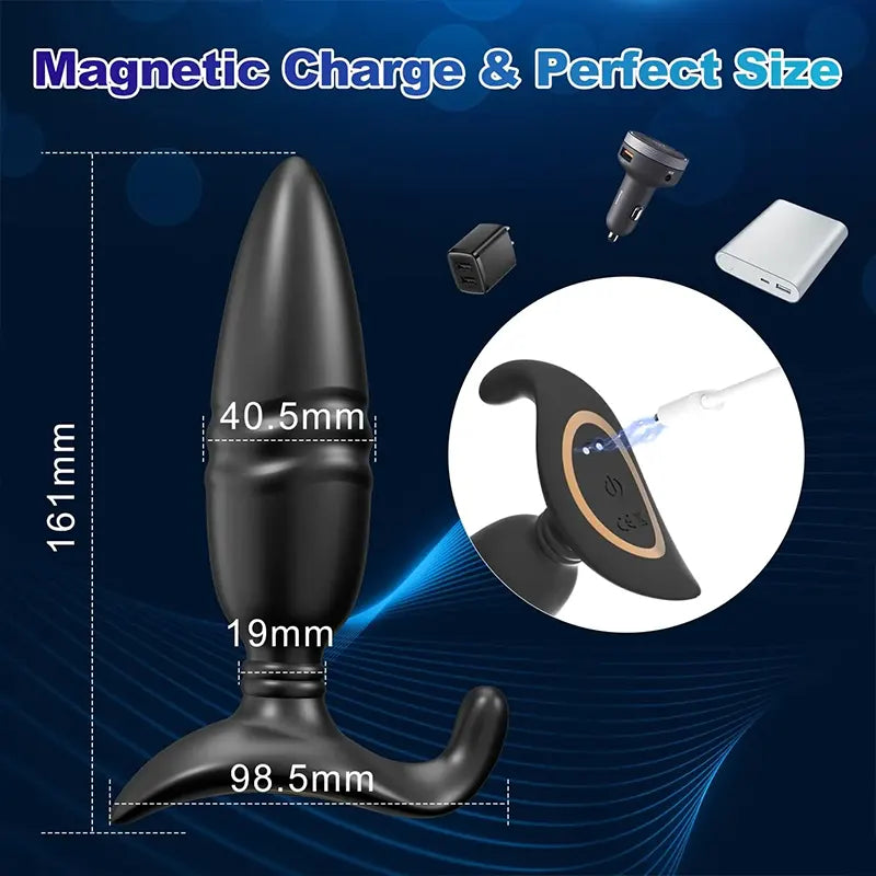 App-Controlled Thrusting Anal Vibration Prostate Massager