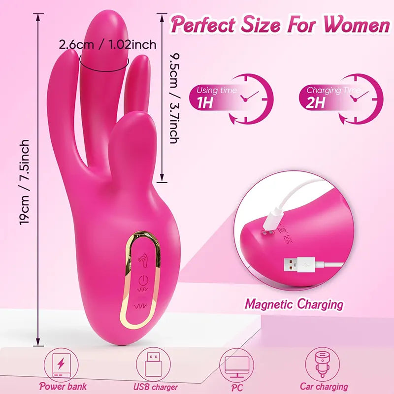 Finger insertion for clitoral stimulation G-spot vibrator