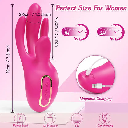 Finger insertion for clitoral stimulation G-spot vibrator