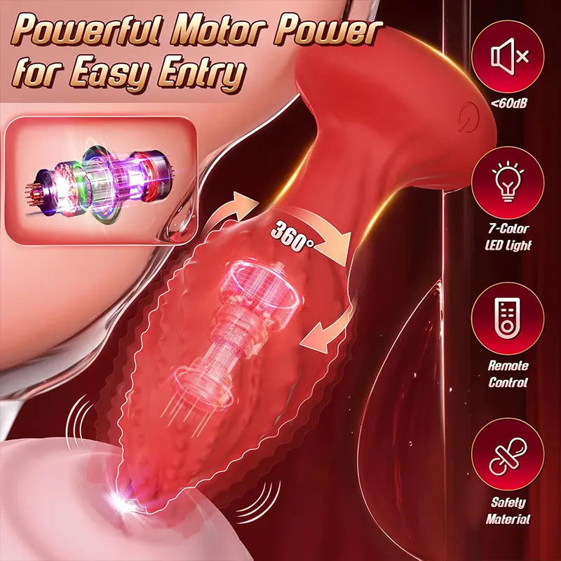 Remote Control Monster Rotating Anal Vibrator
