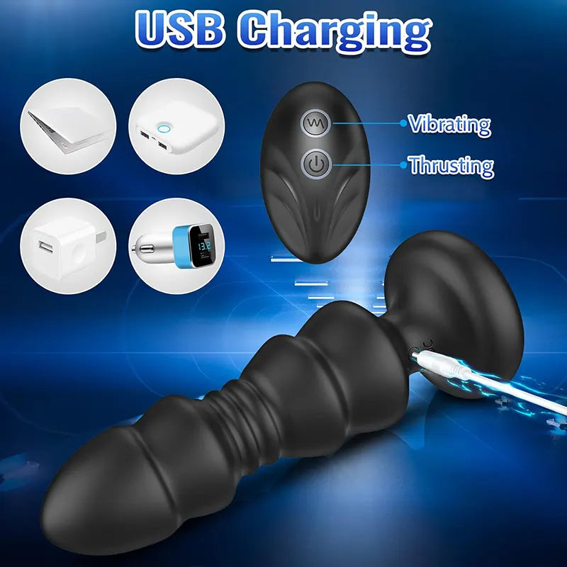 Remote Vibrating Butt Plug & G-Spot Stimulator