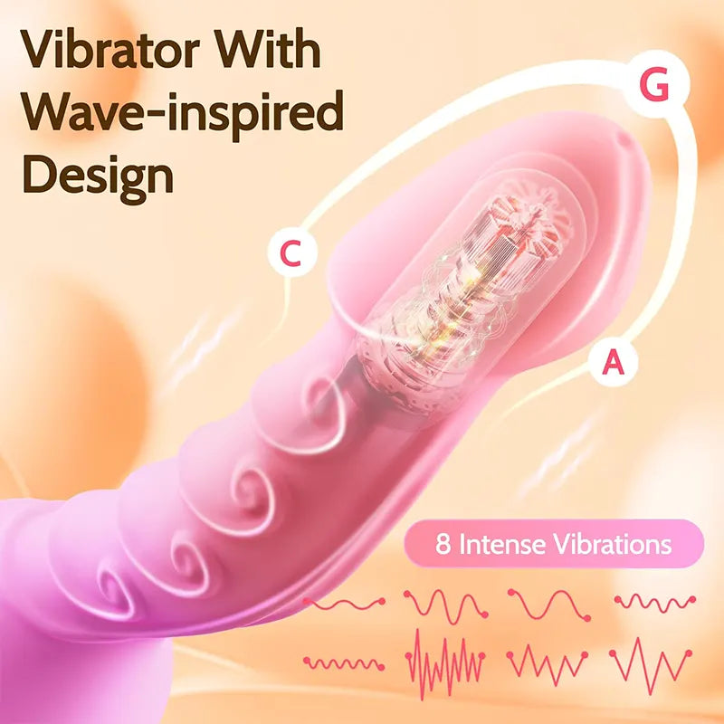 Fantasy Remote Control Silicone Suction Cup Vibrating Dildo