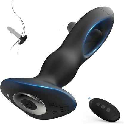 Flapping Vibrating Remote Control Prostate Massager