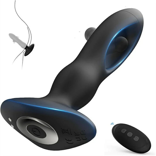 Flapping Vibrating Remote Control Prostate Massager