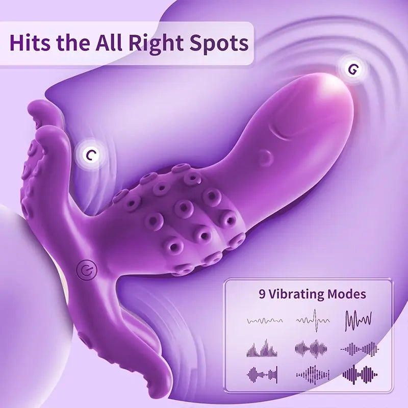 App-Controlled Octopus Tentacle G-Spot Vibrator