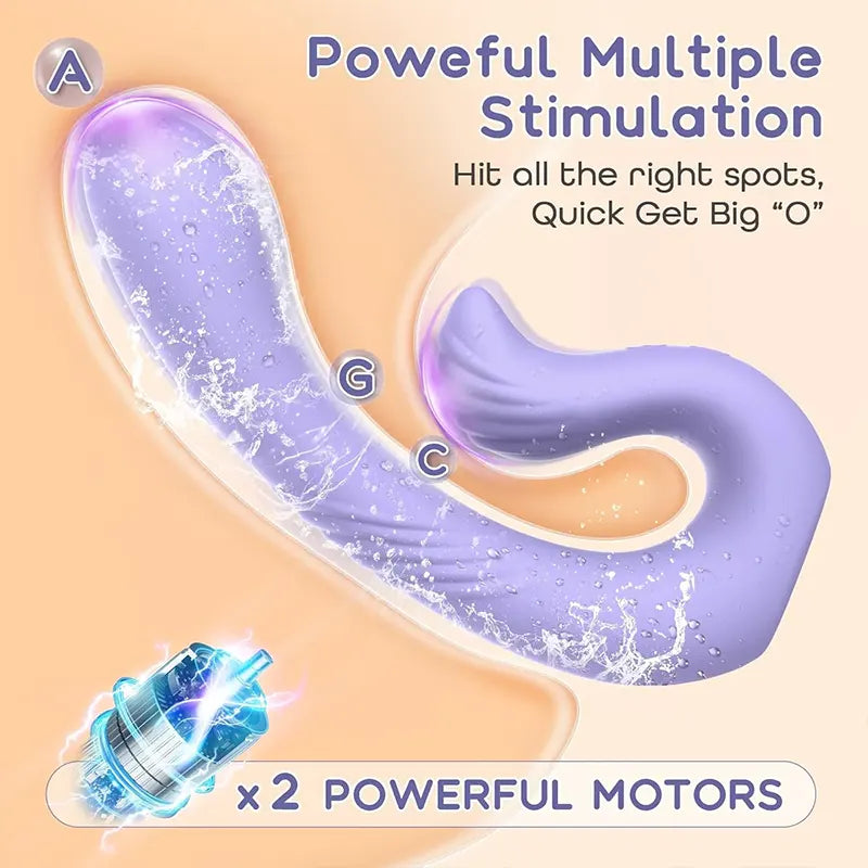 Wearable Dual Motor Pleasure Vibrator