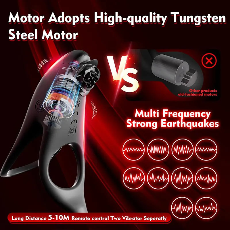 Multifunctional Couple Remote Control G-Spot Penis Ring