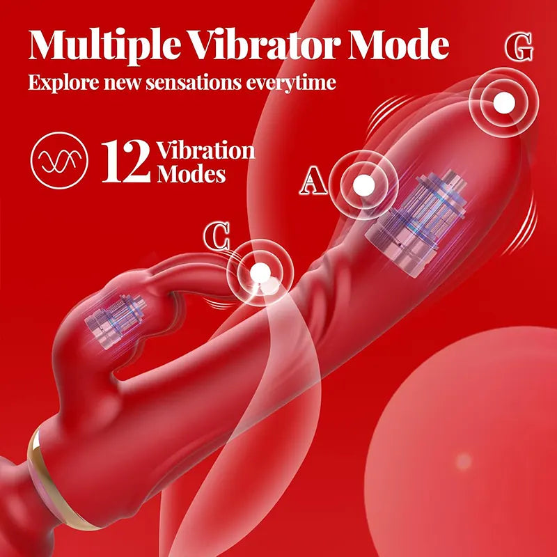 3-in-1 Dual Head G-Spot Clitoral Pleasure Vibrator