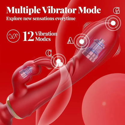 3-in-1 Dual Head G-Spot Clitoral Pleasure Vibrator
