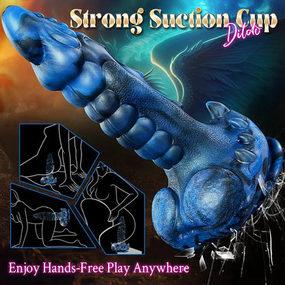 9.5" Thrusting Monster Dildo – Heated Fantasy Vibrator