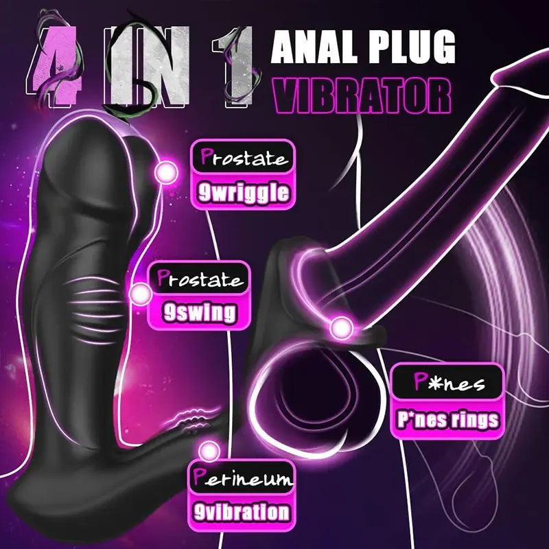 Prostate Massager with Oscillating Thrust & Vibration