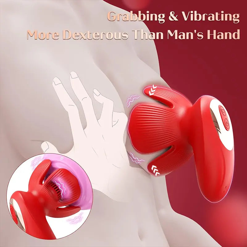 10 Patterns Rose Nipple Vibrator