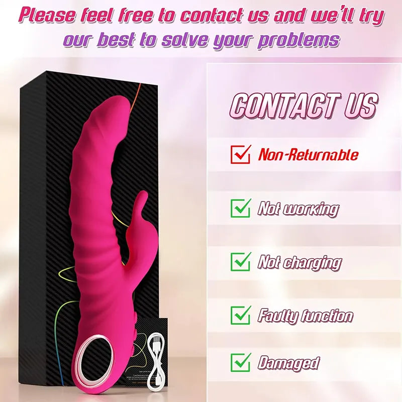 SensationPro 3-in-1 Thrusting Rabbit Vibrator