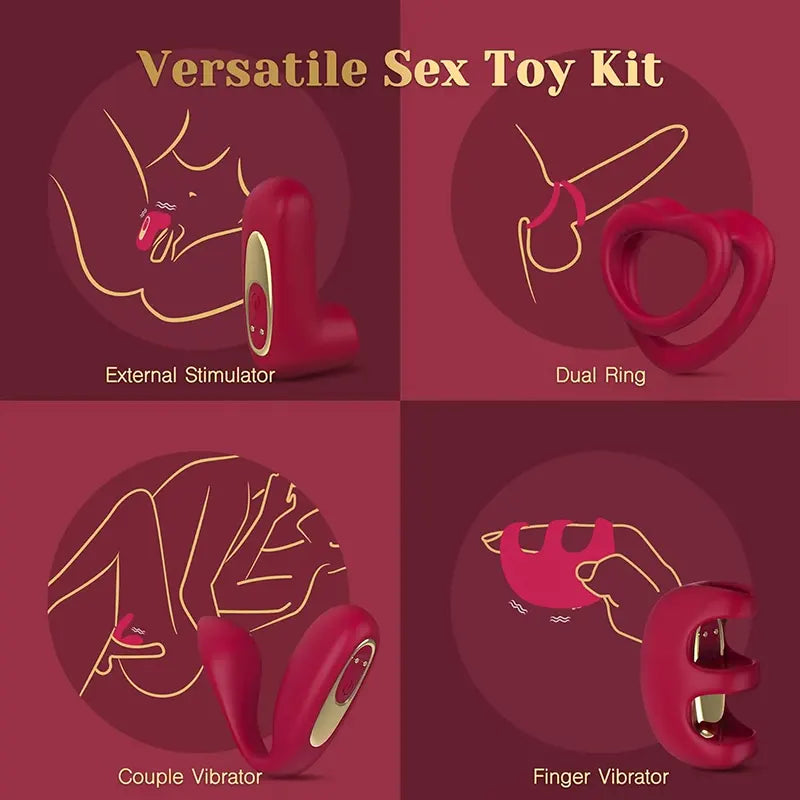 EuphoriaMax Versatile Couples Vibrator Kit
