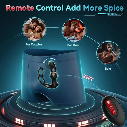 ProFlex Prostate Massager with Remote Control & Dual Motors