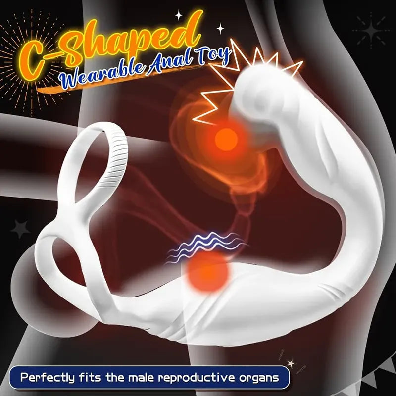 C-Type Wearable Vibration Prostate Stimulator