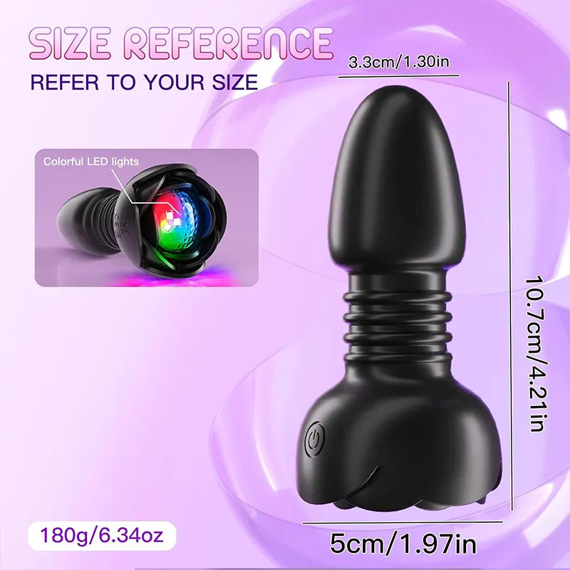 2-in-1 Electric Retractable Prostate Retractable Plugs