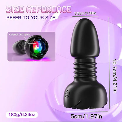 2-in-1 Electric Retractable Prostate Retractable Plugs
