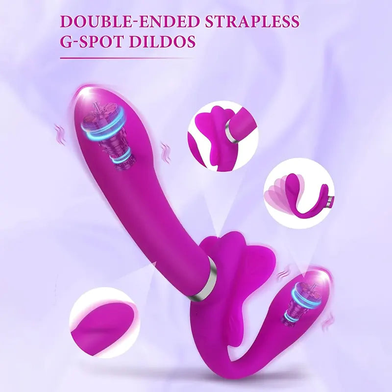 Strapless Multi-Point Couple's Vibrator