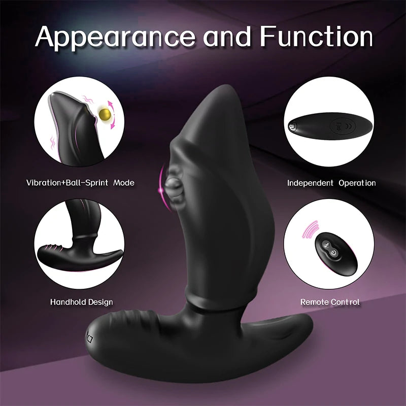 Remote Control Vibrating Thumb Prostate Massager