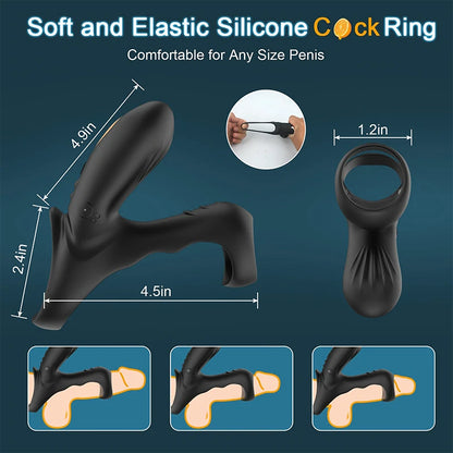 Time Delay Double Shock Cock Ring