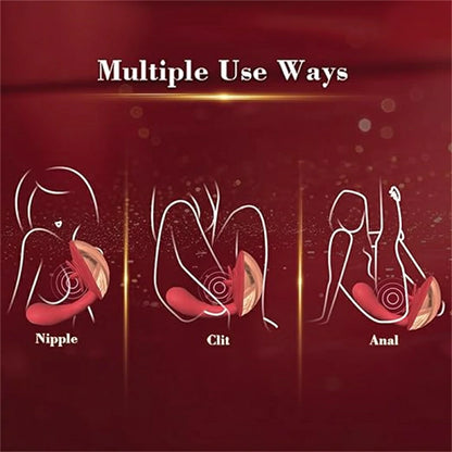 G-Spot Vibrator with Tongue Clitoral Stimulator