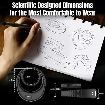 Vibrating Double-ring Cock Ring