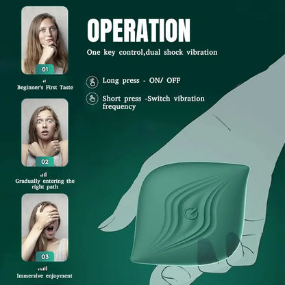 Green Mini G-Spot Vibrator - 10 Vibration Modes