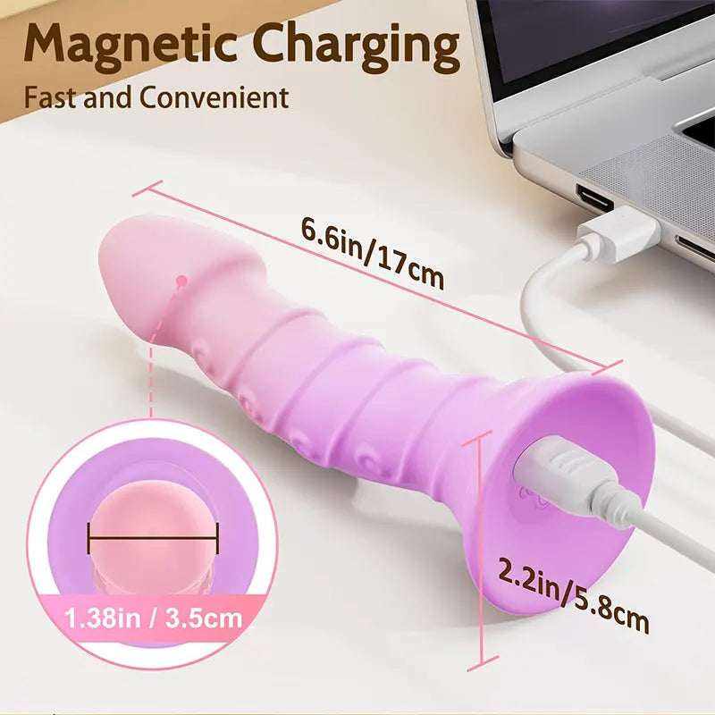 Fantasy Remote Control Silicone Suction Cup Vibrating Dildo