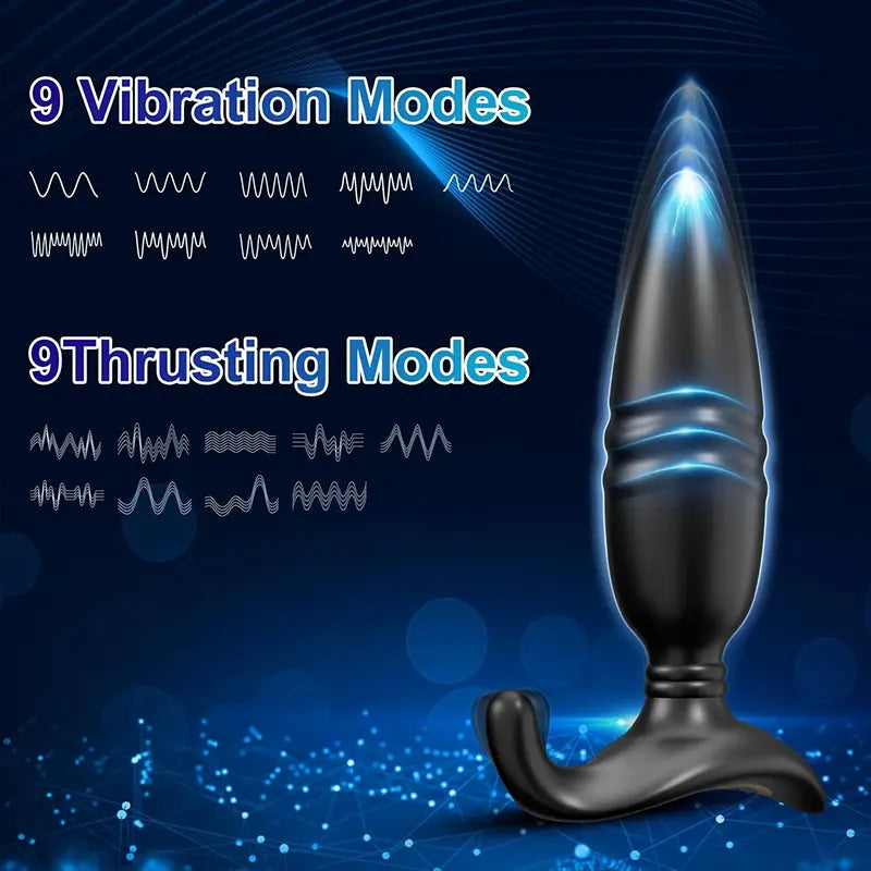 App-Controlled Thrusting Anal Vibration Prostate Massager