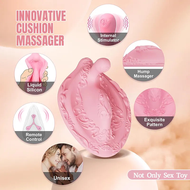Cushion Remote Control Rear Dildo Vibrator