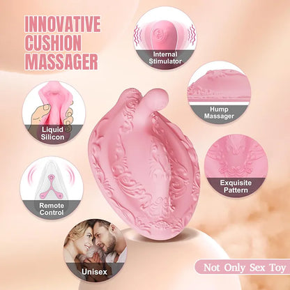 Cushion Remote Control Rear Dildo Vibrator
