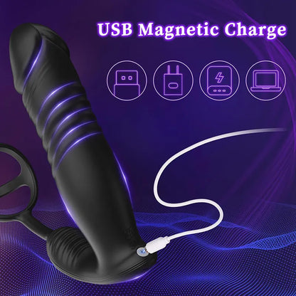 3-in-1 APP Insertion Pleasure Penis Ring