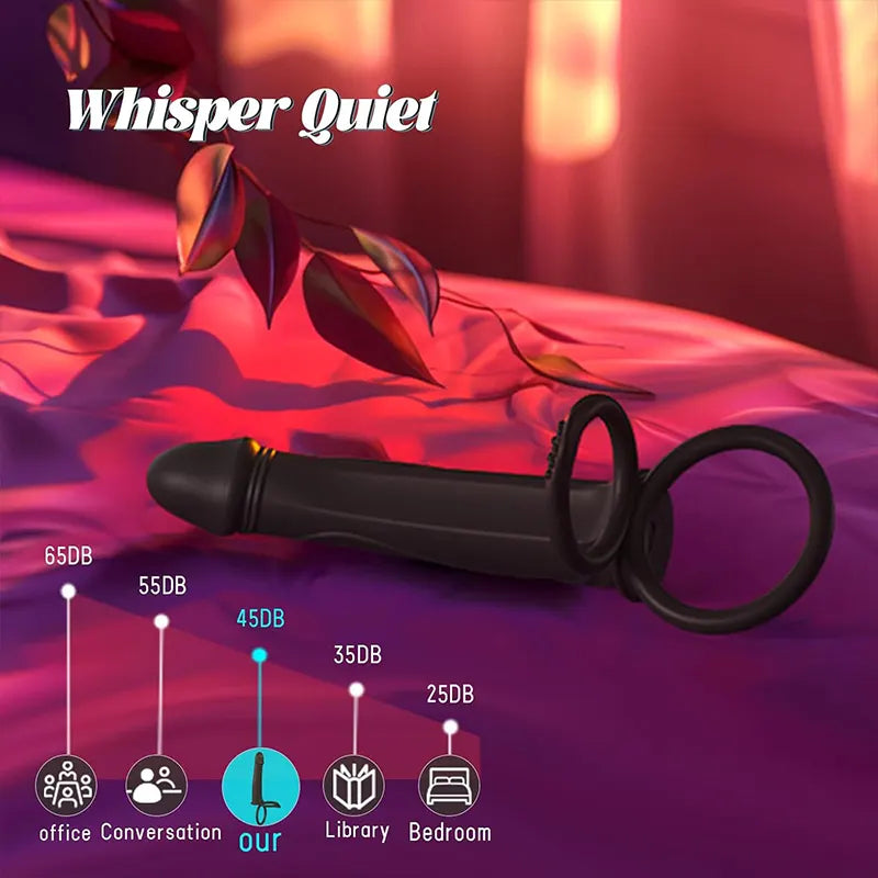 Penis Ring Vibrating G-Spot Dildo