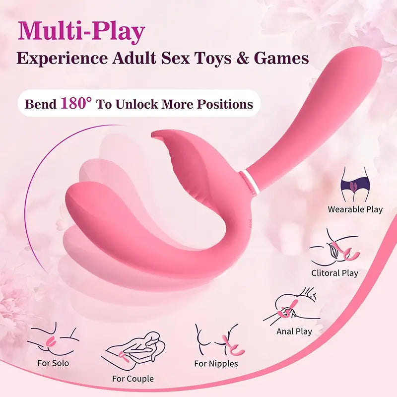 Couple's Dual Head Strap-on G-spot Vibrator