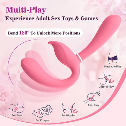 Couple's Dual Head Strap-on G-spot Vibrator