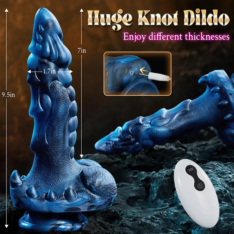 9.5" Thrusting Monster Dildo – Heated Fantasy Vibrator