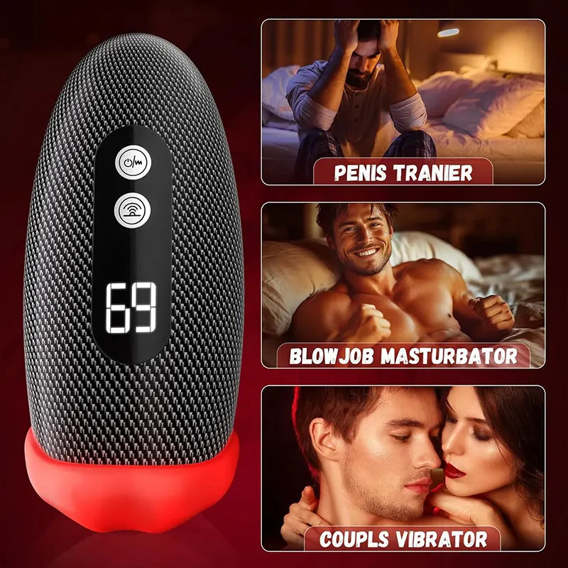 Red Lips Deep Throat Masturbation Cup