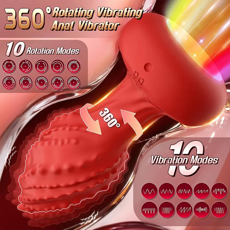 Remote Control Monster Rotating Anal Vibrator
