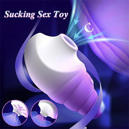 Elegant Conch-Shaped Sucking Vibrator