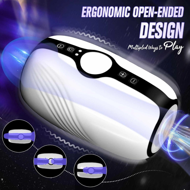 Multi-Function Male Masturbator with Suction & Vibration